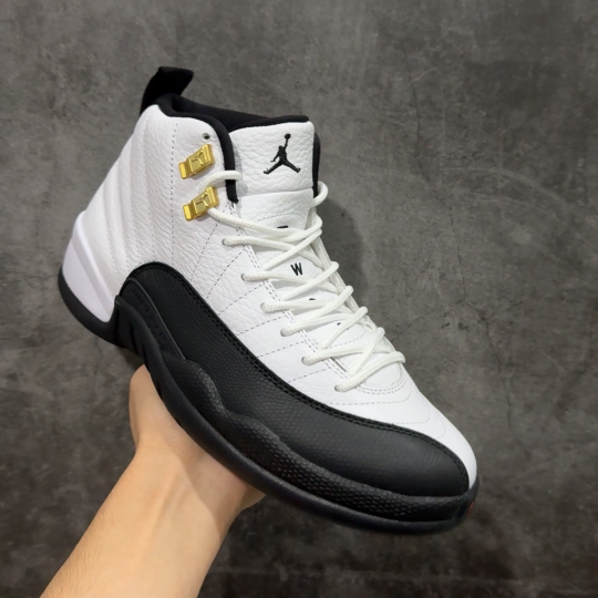 【纯原】顶级Air Jordan AJ12 黑白金扣 货号：CT8013-117原楦原纸板开发 原汁原味