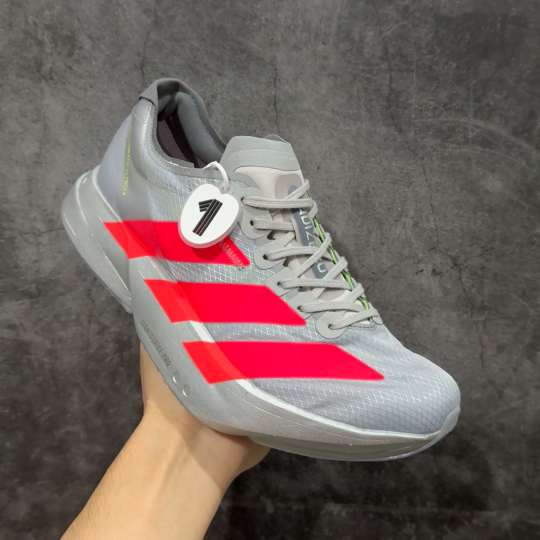 【纯原】Adidas Adizero Adios Pro 4 M竞训跑步鞋 银红色 JR6372市场独一