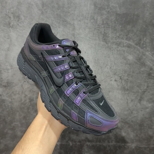 【纯原】NK P-6000 复古老爹休闲运动鞋 黑炫彩全新公司级品质 组合大底 中底拉帮等细节区别市售通