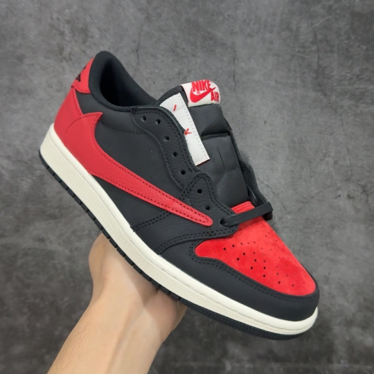 【纯原】Travis Scott x Air Jordan AJ1 Low OG SP TS联名倒钩低帮