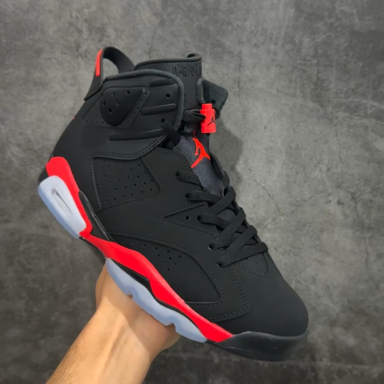 【纯原】Air Jordan AJ6 Retro 反转红外线2026复刻黑红 CT8529-001 莞产