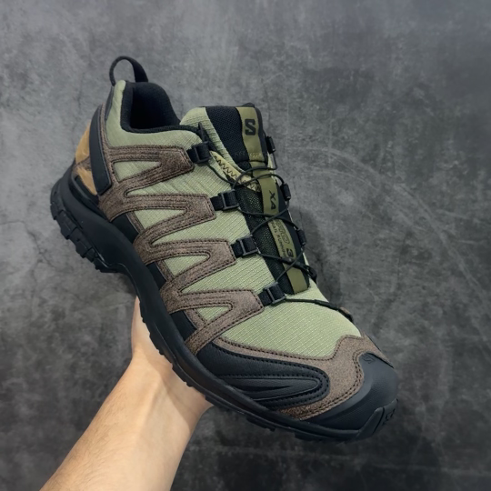 【纯原版】SALOMON 萨洛蒙 XA PRO 3D 户外运动 网布减震防滑透气 低帮跑步鞋 男女同款绿