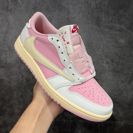 【纯原】Travis Scott x Air Jordan AJ1 Low OG SP TS联名 倒钩低