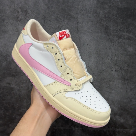 【纯原】Travis Scott x Air Jordan AJ1 Low OG SP TS联名倒钩低帮
