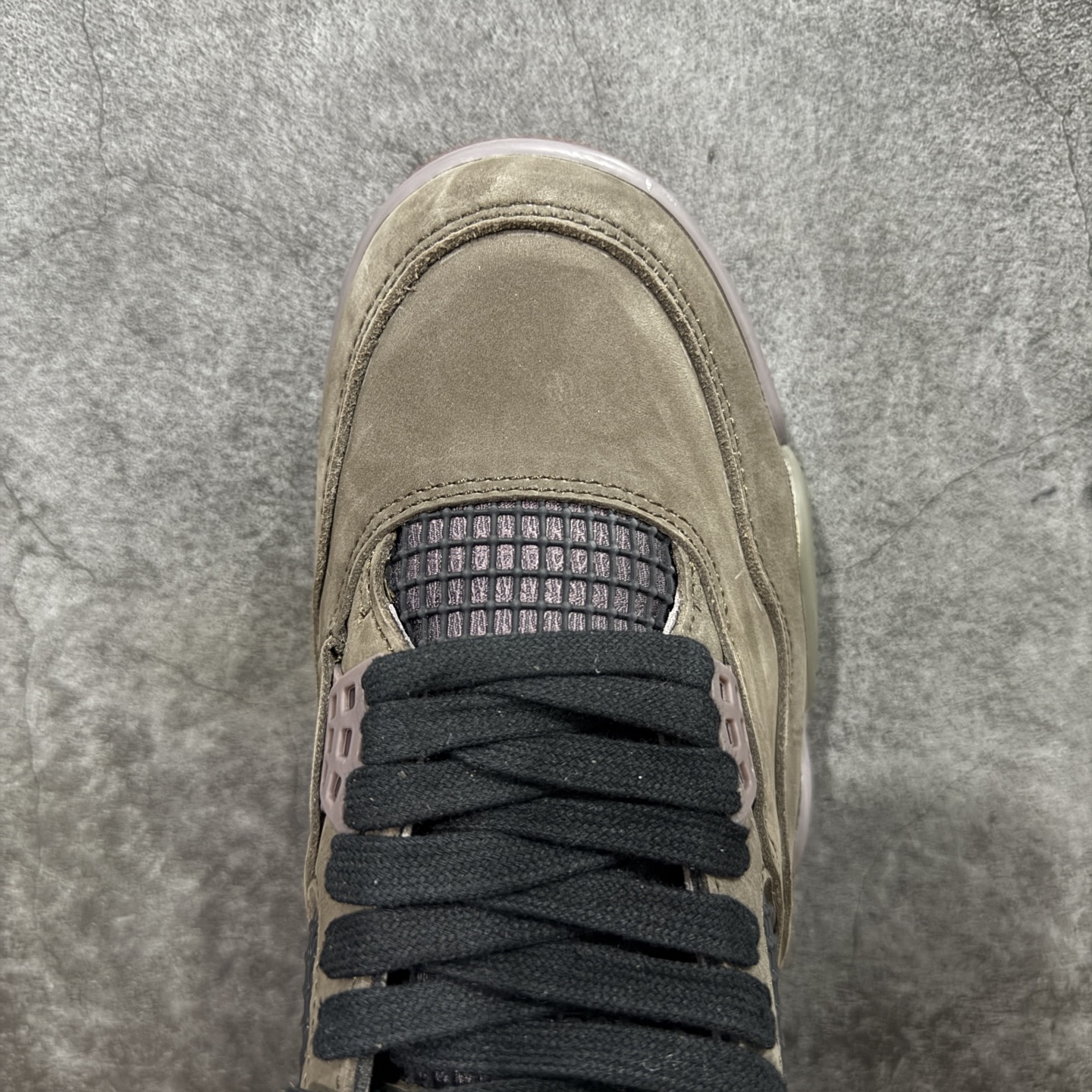 图片[5]-【KZ纯原版】Air Jordan 4 Retro AJ4 乔丹4代 全头层棕化石 IF3102-200  原楦原纸板同源开发 完美呈现乔4的版型 内侧正确双色网格 还原细节 正确气垫颜色 正确网格工艺 正确拉帮工艺 全鞋原装材料制作 原档案原模具打造 尺码：36-48.5-选品中心
