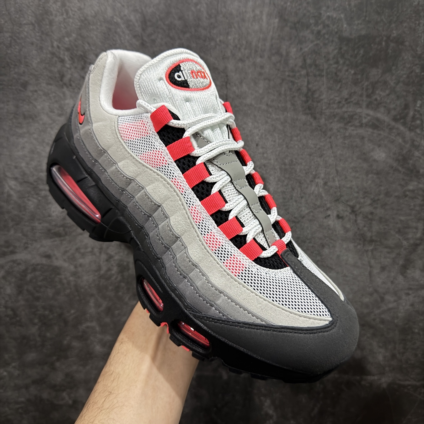 图片[3]-【KZ2.0版本】Nike Air Max 95 灰黑红 货号：IM7410-001 纯原大厂生产线出品 原厂材料 原厂楦头 市场正确版本 区分错版 尺码：40 40.5 41 42 42.5 43 44 44.545 46 47.5 48 48.5-选品中心