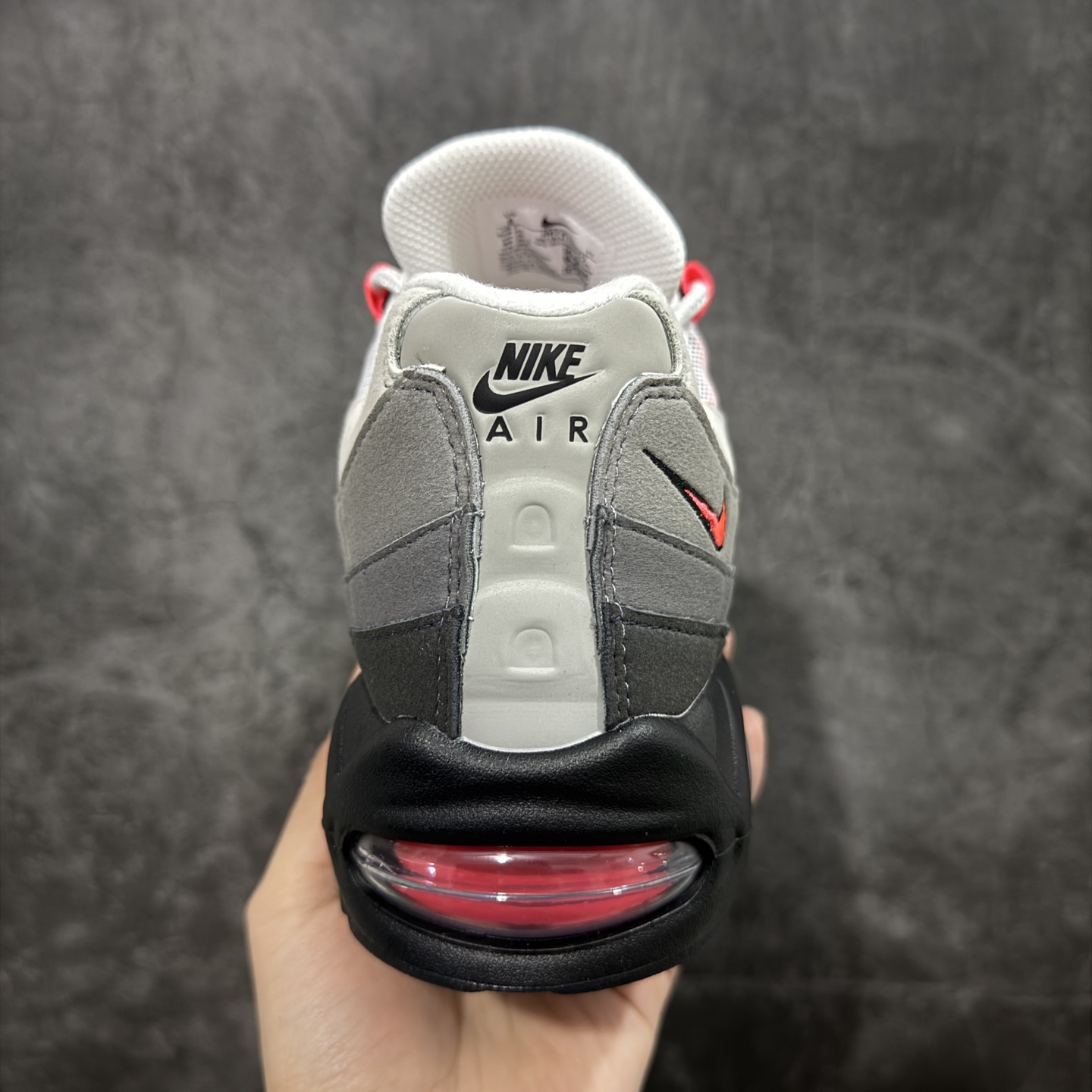 图片[4]-【KZ2.0版本】Nike Air Max 95 灰黑红 货号：IM7410-001 纯原大厂生产线出品 原厂材料 原厂楦头 市场正确版本 区分错版 尺码：40 40.5 41 42 42.5 43 44 44.545 46 47.5 48 48.5-选品中心