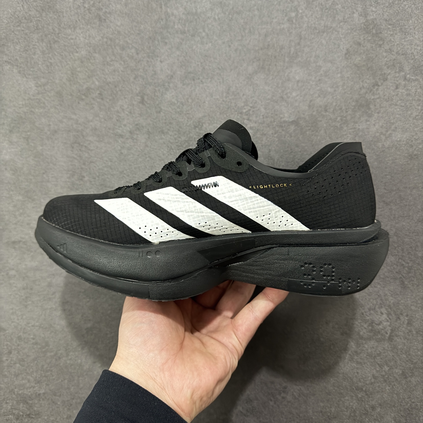 图片[2]-【HD版本】Adidas Adizero Adios 5 M 阿迪达斯 马拉松飞线贾卡轻质透气休闲运动跑步鞋 采用双层透气网纱 Flywire动态飞线绑缚鞋面材质 内置Zoom小气垫装置 货号：K18295 尺码：36 36.5 37 38 38.5 39 40 40.5 41 42 42.5 43 44 45 46 编码：FSB250260-选品中心
