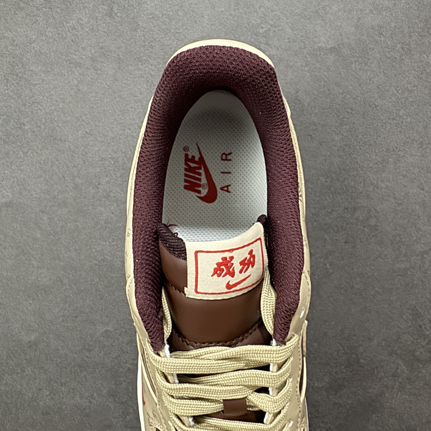 图片[7]-【定制版】NIke Air Force 1 \’07 Low “马年限定–福韵杏棕” 空军一号低帮 运动鞋 休闲鞋 折边针车 工艺难度大 原楦头原纸板 高端定制鞋盒 原厂鞋底 超高清洁度 细节完美 货号：NH0601-501 尺码：36 36.5 37.5 38 38.5 39 40 40.5 41 42 42.5 43 44 44.5 45 编码：HXSB310320-选品中心