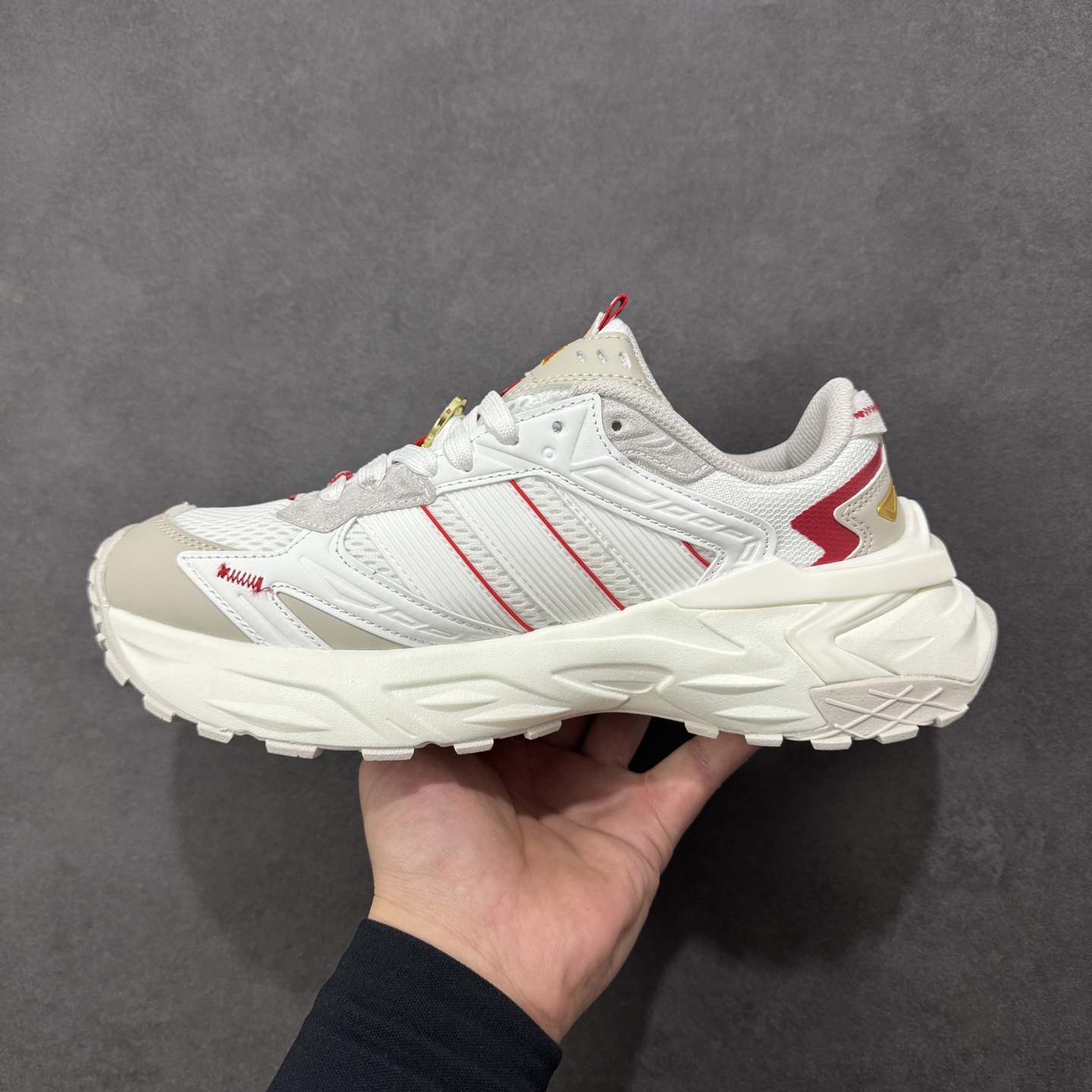 Adidas XLG STORM EDGE 马年限定 CNY新年款 阿迪达斯 舒适 防滑 老爹鞋鞋面由轻