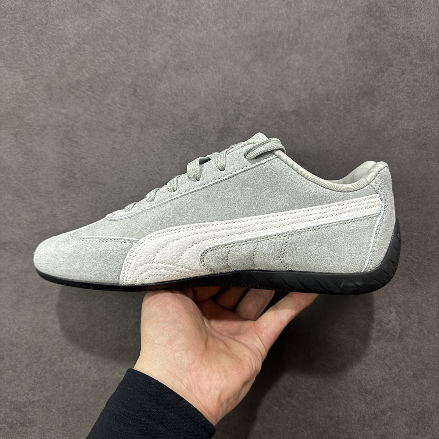 图片[2]-【纯原z版】PUMA 赛车鞋 性价比天花板 指令单已排满 Puma专业户 二次成型“猛帮”成型工艺 真拼接鞋面 杜绝杀猪版本 PUMA彪马 speedcat系列 灰白 货号：406329-05 尺码：35 36 36.5 37.5 38 38.5 39 40-选品中心