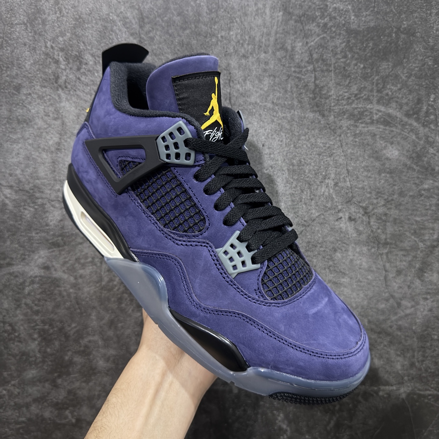 图片[3]-【原厂版】Air Jordan AJ4 Retro “Imperial Purple” 帝王紫 FV5029-500 全新升级改良 原鞋原楦原纸板同源开发 完美呈现乔4的版型 内侧正确双色网格 还原细节 原厂皮料 正确气垫颜色 正确网格工艺 正确拉帮工艺 全鞋原装材料制作 原档案原模具打造 支持全方位与正品对比 尺码：36 36.5 37.5 38 38.5 39 40 40.5 41 42 42.5 43 44 44.5 45 46 47.5-选品中心