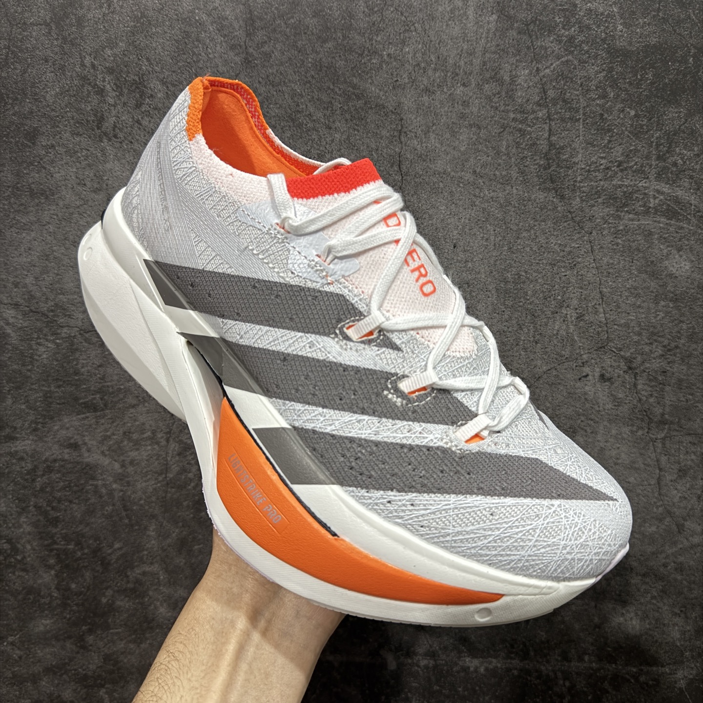 图片[3]-【纯原组合底】adidas Adizero Prime X 3.0 Strung 舒适防滑耐磨 低帮 长跑短跑跑步鞋 男女同款 JP9192 原鞋数据开版 带全掌碳板 碳柱 顶级发泡爆米花六层组合大底 跑步健身无忧 超高颜值 百搭款 尺码：36 37 38 39 404142 43 44 45-选品中心