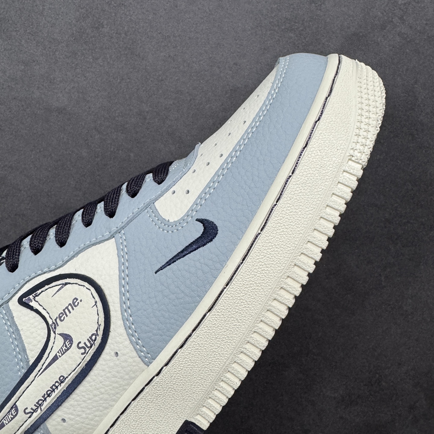 图片[5]-【定制版】Nike Air Force 1\’07 Low 雾霾蓝 空军一号低帮休闲板鞋  #定制皮料 原厂3D打印 定制鞋盒 原楦原纸板 纯正空军版型 内置全掌气垫 货号：DD1928-308  尺码：36 36.5 37.5 38 38.5 39 40 40.5 41 42 42.5 43 44 44.5 45-选品中心