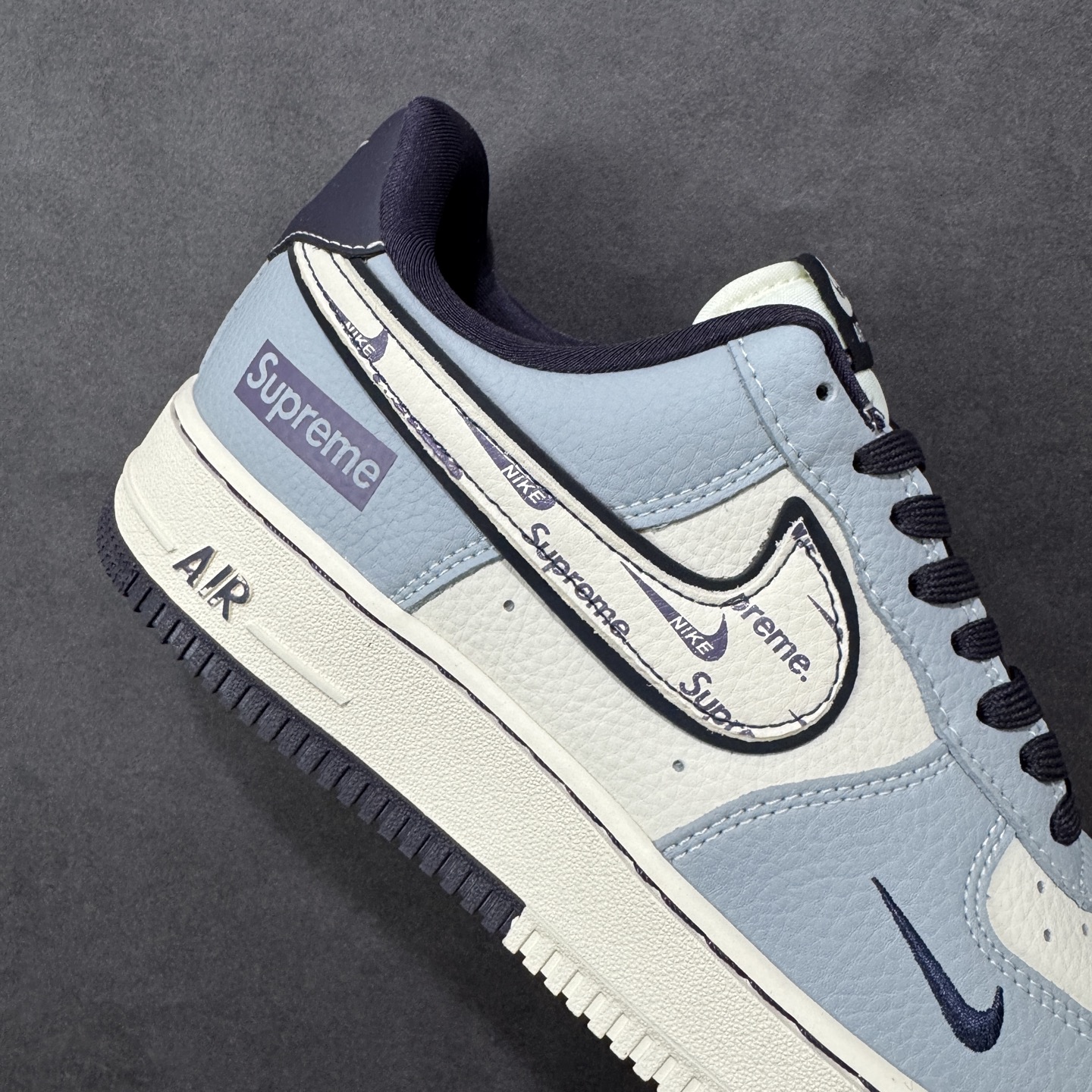 图片[6]-【定制版】Nike Air Force 1\’07 Low 雾霾蓝 空军一号低帮休闲板鞋  #定制皮料 原厂3D打印 定制鞋盒 原楦原纸板 纯正空军版型 内置全掌气垫 货号：DD1928-308  尺码：36 36.5 37.5 38 38.5 39 40 40.5 41 42 42.5 43 44 44.5 45-选品中心