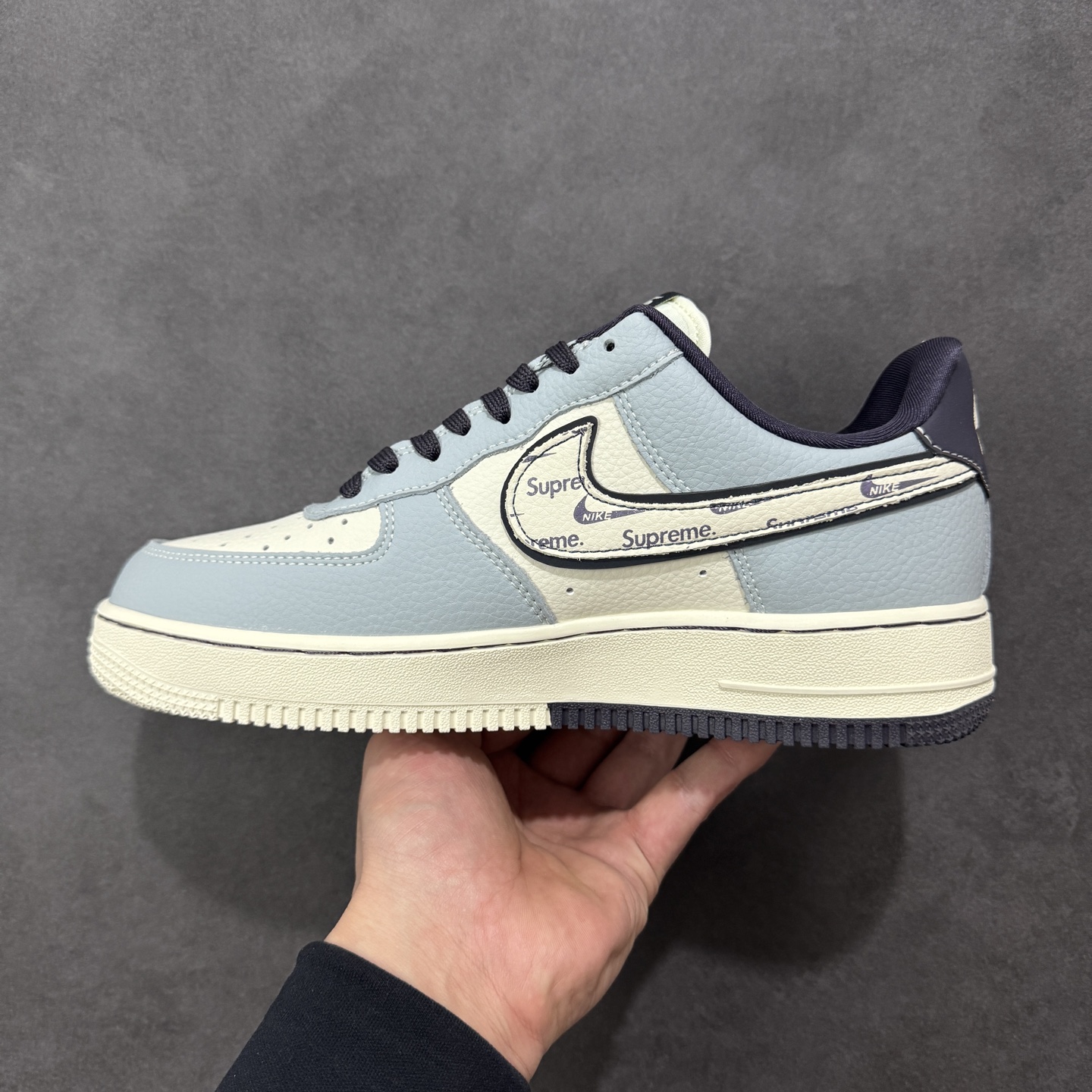 图片[2]-【定制版】Nike Air Force 1\’07 Low 雾霾蓝 空军一号低帮休闲板鞋  #定制皮料 原厂3D打印 定制鞋盒 原楦原纸板 纯正空军版型 内置全掌气垫 货号：DD1928-308  尺码：36 36.5 37.5 38 38.5 39 40 40.5 41 42 42.5 43 44 44.5 45-选品中心
