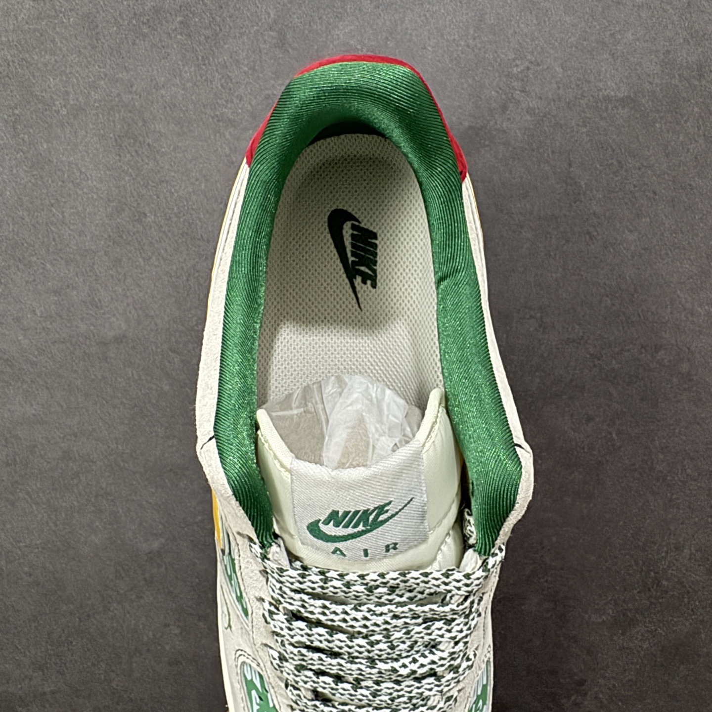 图片[7]-【定制版】Nike Air Force 1\’07 Low 灰绿撞色 空军一号低帮休闲板鞋  #定制皮料 定制鞋盒 原楦原纸板 纯正空军版型 内置全掌气垫 货号：SY1388-025  尺码：36 36.5 37.5 38 38.5 39 40 40.5 41 42 42.5 43 44 44.5 45-选品中心