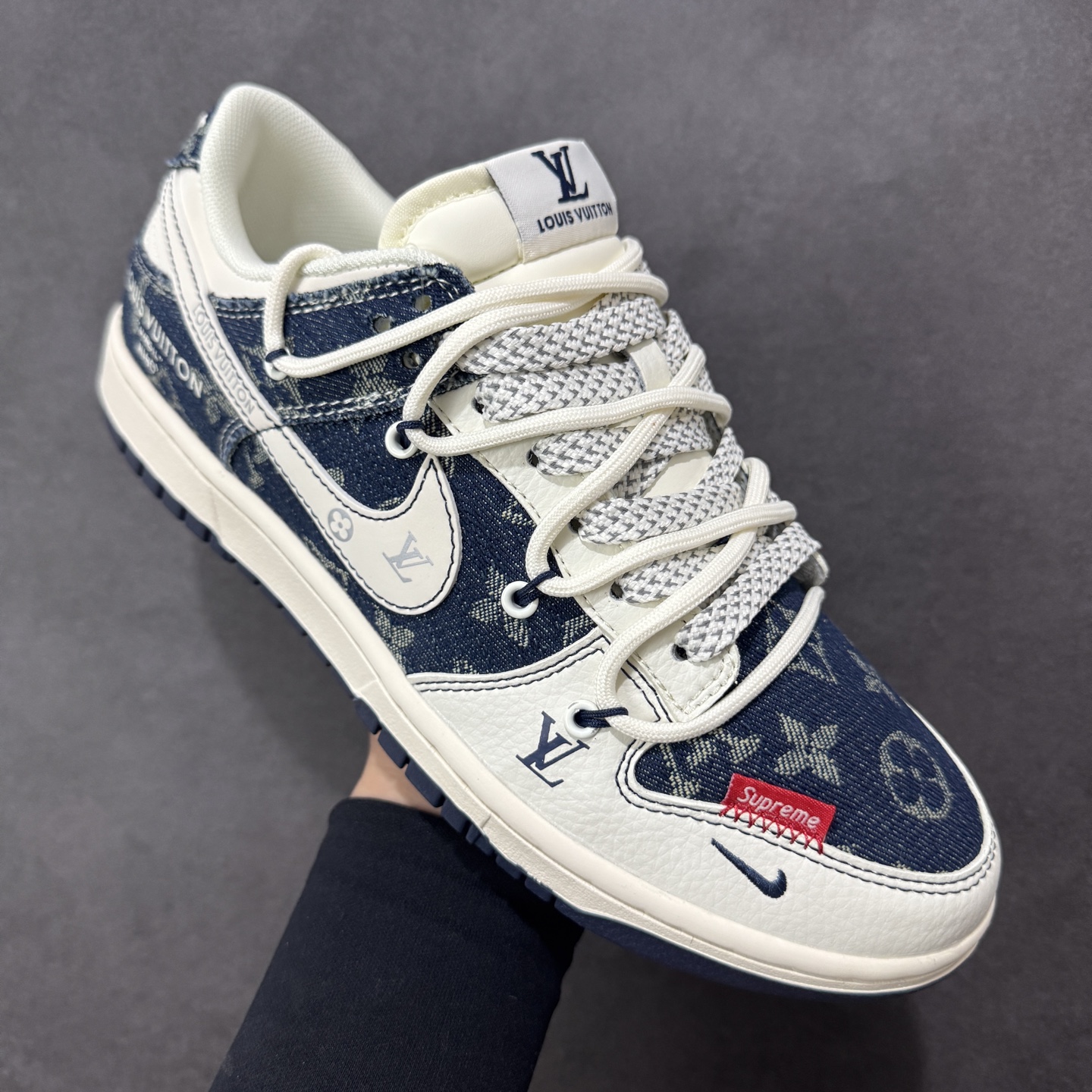 图片[3]-【定制版】Nike SB Dunk Low 单宁老花 绑带 高端定制 低帮休闲板鞋 YX5066-397  #定制鞋盒 大厂纯原品质出货 超高清洁度 皮料切割干净无任何毛边 细节完美  尺码：36 36.5 37.5 38 38.5 39 40 40.5 41 42 42.5 43 44 44.5 45 编码：YX5066-397-选品中心