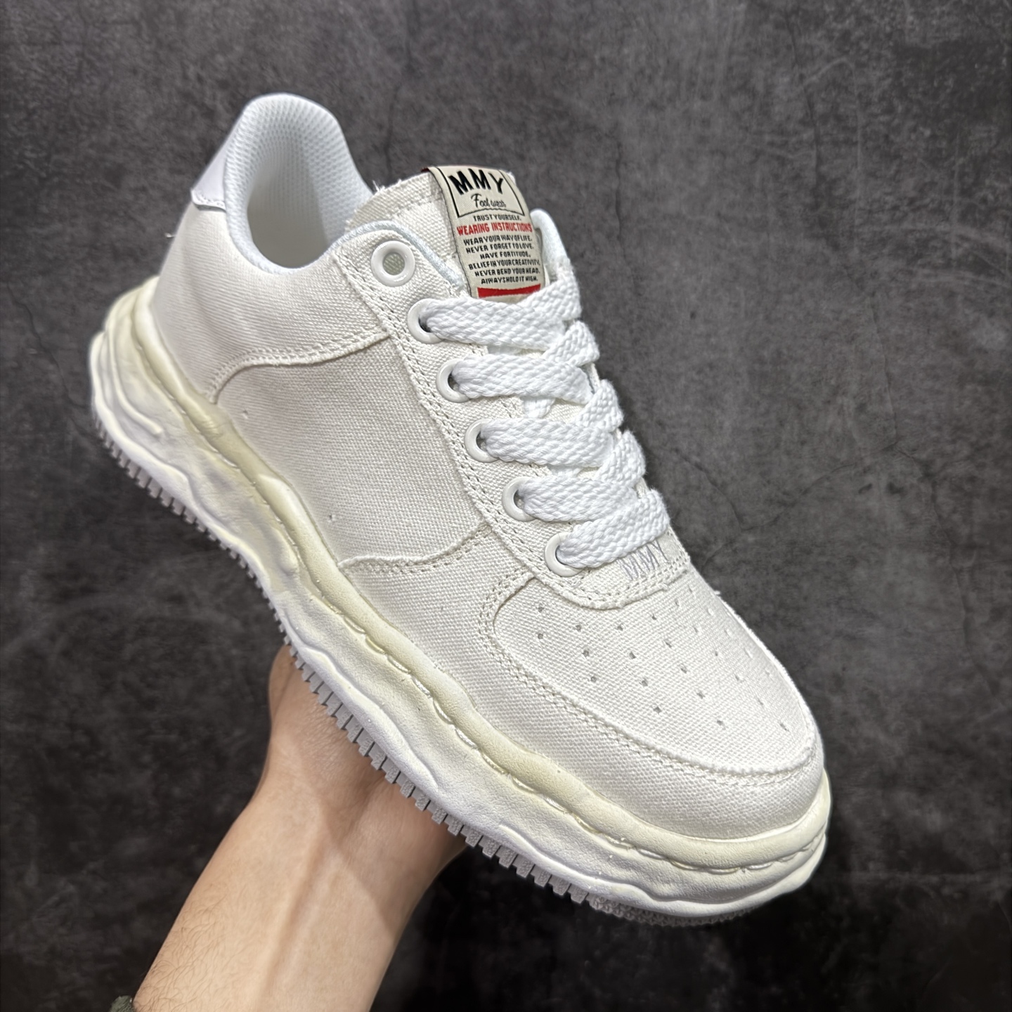图片[3]-【纯原版】三原康裕品牌 MMY/Maison MIHARA YASUHIRO 变形溶解雪糕底低帮溶解鞋 全硫化溶解工艺 东莞原产 原楦原纸版开发 全新开发 双模一次发泡点位气孔EVA中底 底部嵌入组合RB橡胶耐磨大底 采用全粒面头层皮革鞋面材质 正确织麦及包装盒 清晰后跟电绣LOGO 🆚区别市面普通版本 尺码：35 36 37 38 39 40 41 42 43 44 正常尺码-选品中心
