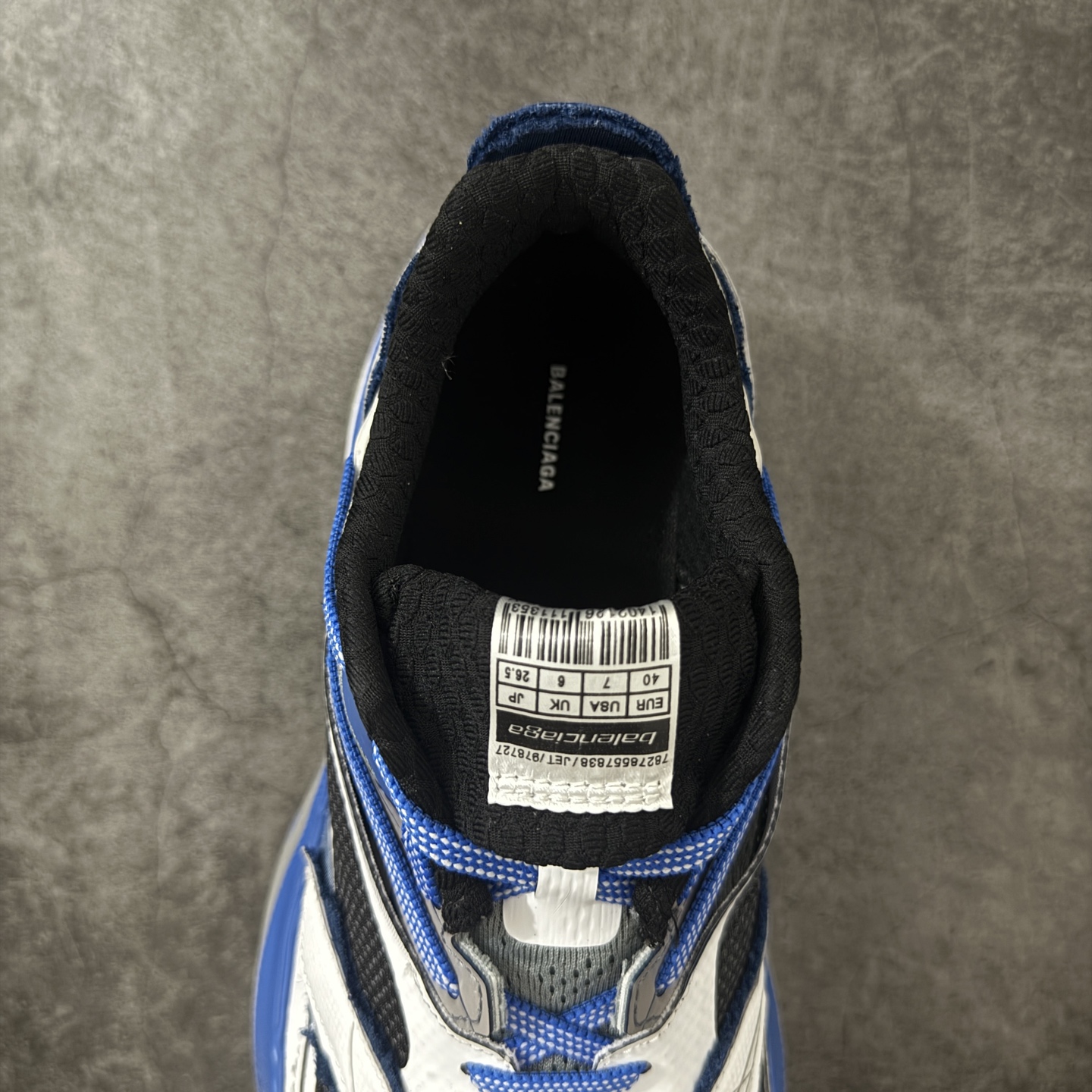 图片[8]-【XA纯原】Balenciaga巴黎世家26代 Jet 压纹印花 圆头厚底4.25cm 低帮 老爹鞋 蓝白色 市场老牌巴黎世家大厂出品 品质价格无需多言 原鞋原材料打造 一比一细节还原 此款相对之前款式轻质很多 超厚鞋底增高4-5cm 高街风格-选品中心