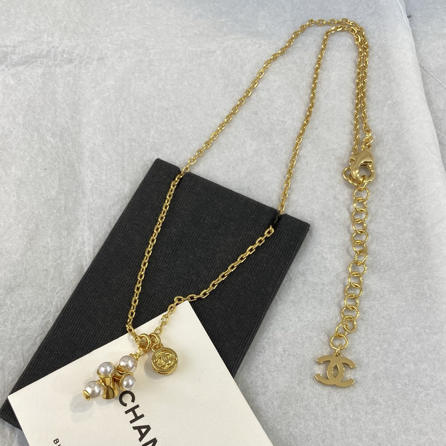 【XX0554】 【香 堆叠杠铃珠双坠项链】 ¡Última serie de primavera-verano 26P! ¡Longitud ajustable! Serie vintage, cuanto más la miras, …