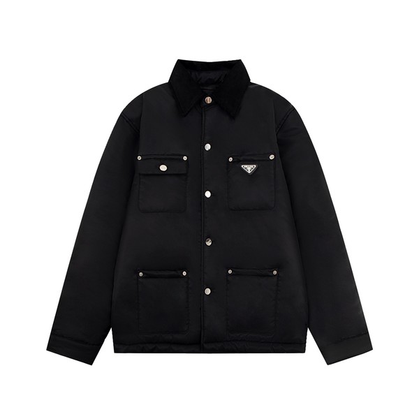 Prada Clothing Coats & Jackets Luxury Fake Corduroy Cotton Fall/Winter Collection
