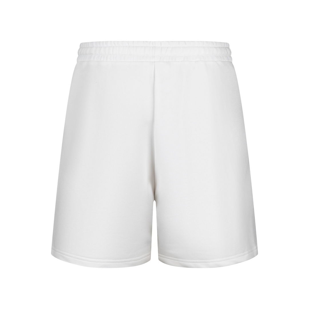 MM6 Spring-Summer Cotton Shorts with Digitized Embroidery in Black & White, Sizes XSSML - 图片 3
