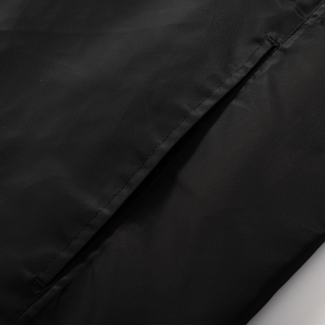 Prada Re-Nylon Jacket - Black Button-Up Lightweight Coat with Logo Detail 6 o 1intie7t24lb1vcu95v11s0109e2