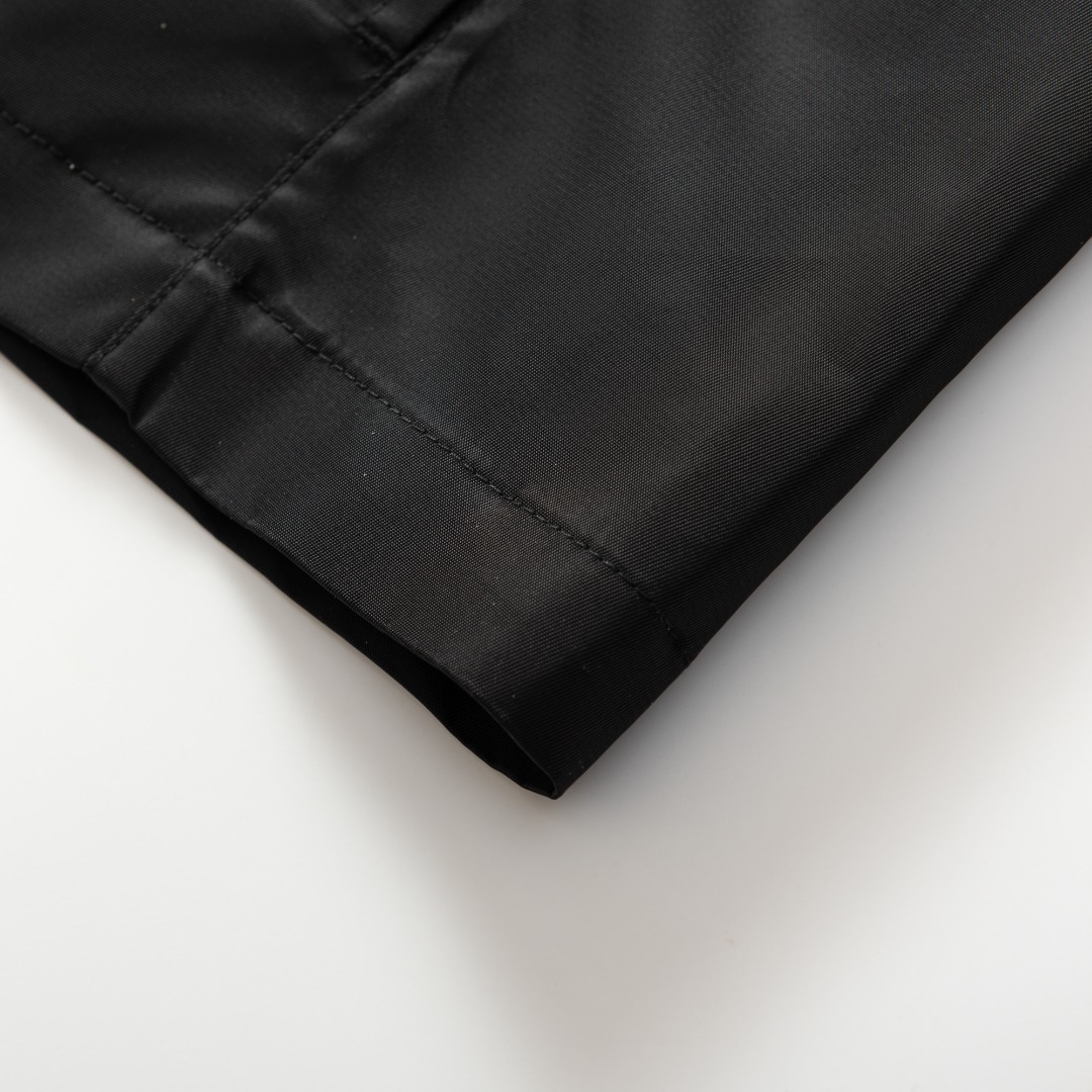 Prada Re-Nylon Jacket - Black Button-Up Lightweight Coat with Logo Detail 7 o 1intie7t31ckb1fs8sa2i6t16g33