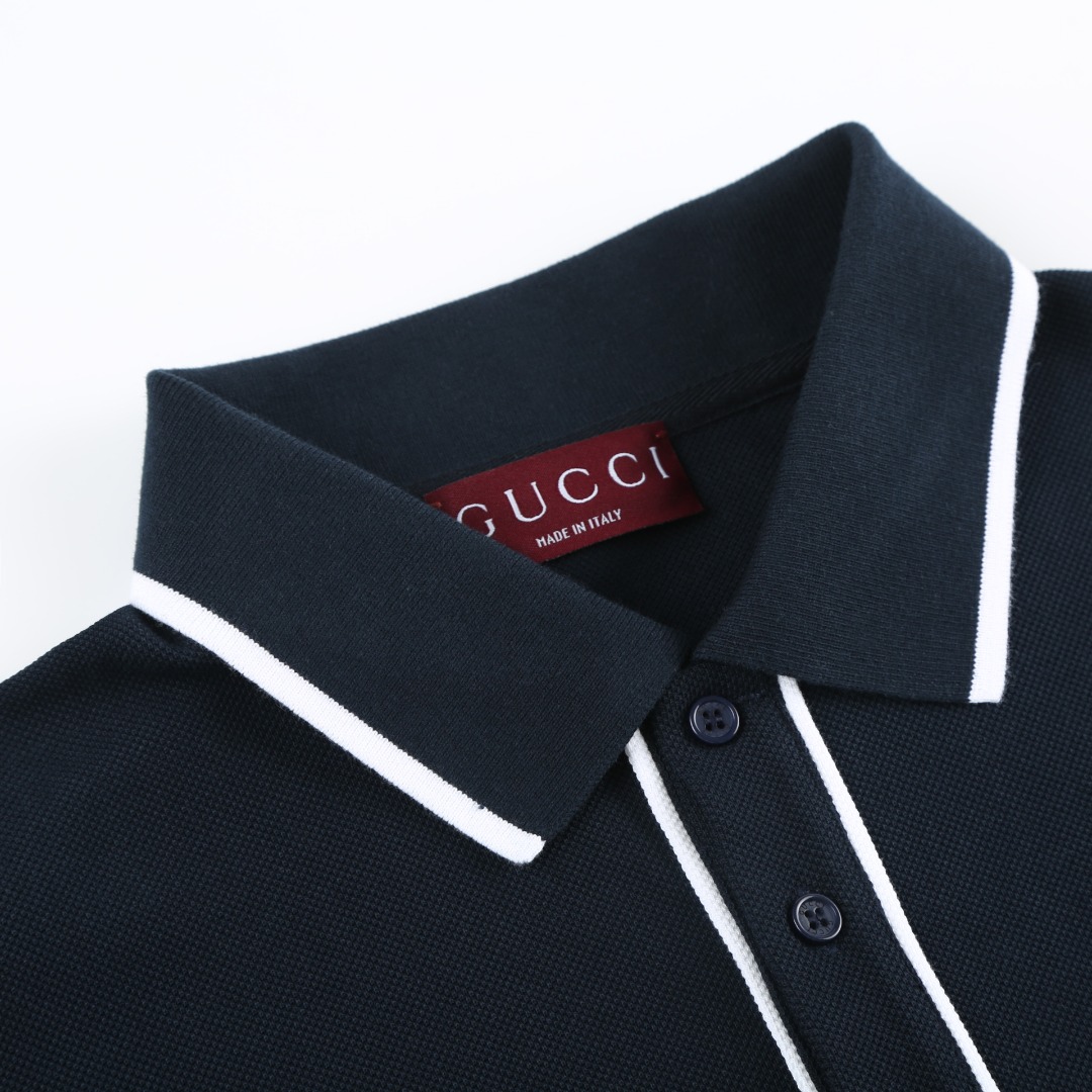 Gucci GUCCI饰绣花POLO衫