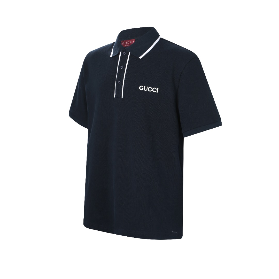 Gucci GUCCI饰绣花POLO衫
