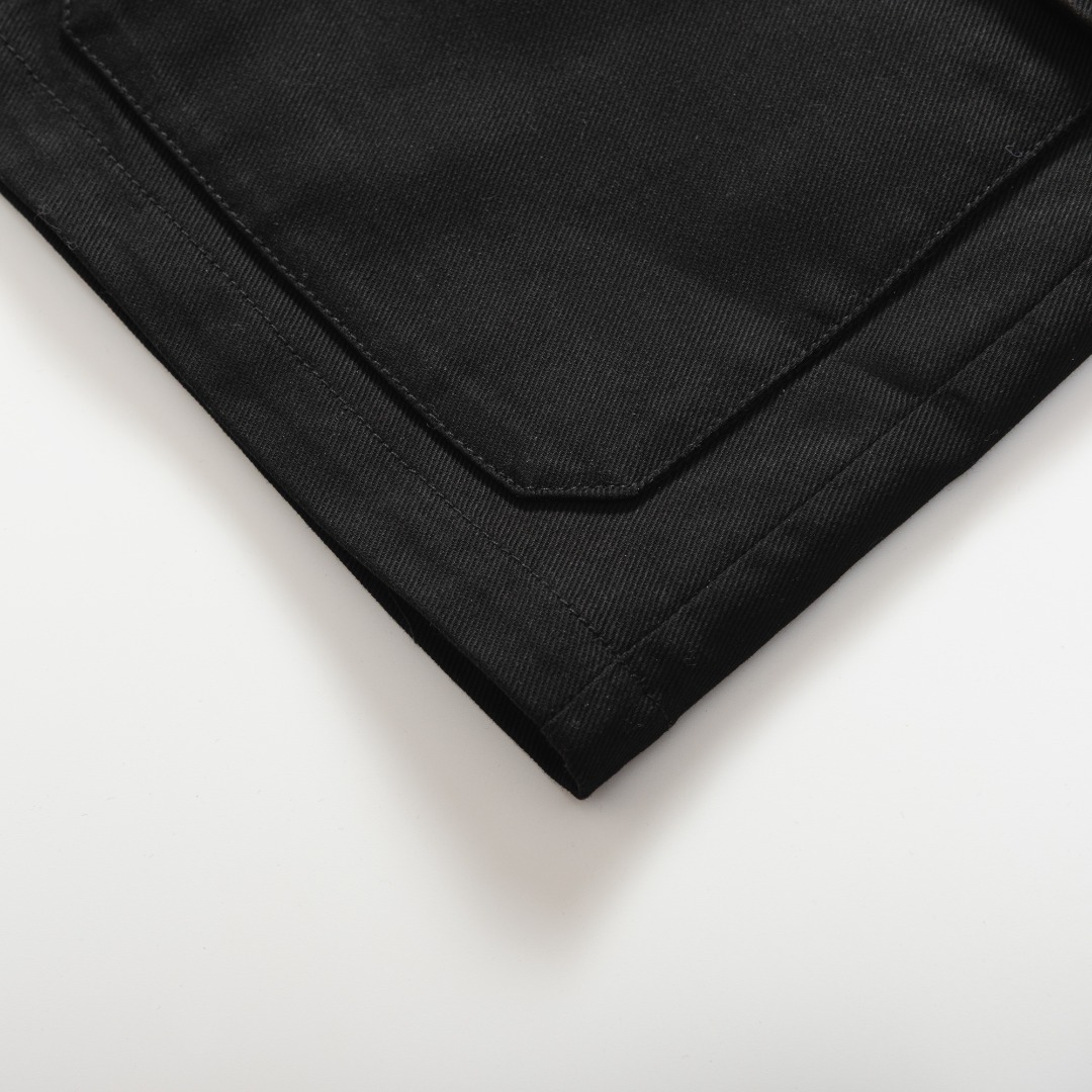 Prada Black Jersey Pocket Jacket/Coat/Blouson - Cotton Twill Workwear Jacket 7 o 1j453hlmkobkcnabh8cha5sm5