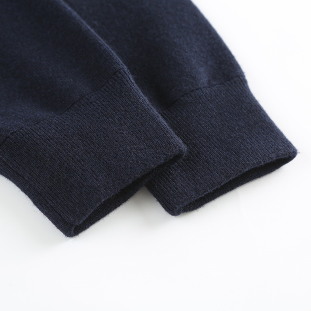 Burberry Men's Navy Blue Cashmere Blend Embroidered Zip-Up Hoodie 10 o 1j60fujr41vvt1aau98piucuja13