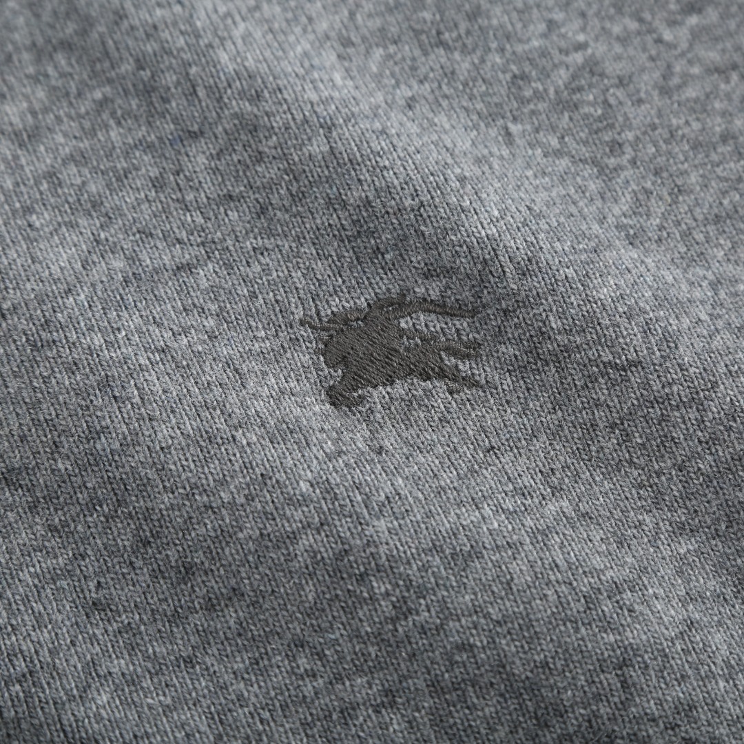 Burberry Men's Grey Cashmere Blend Embroidered Logo Zip-Up Hoodie 6 o 1j60g6tl52ngg2r10771g3v1uk5