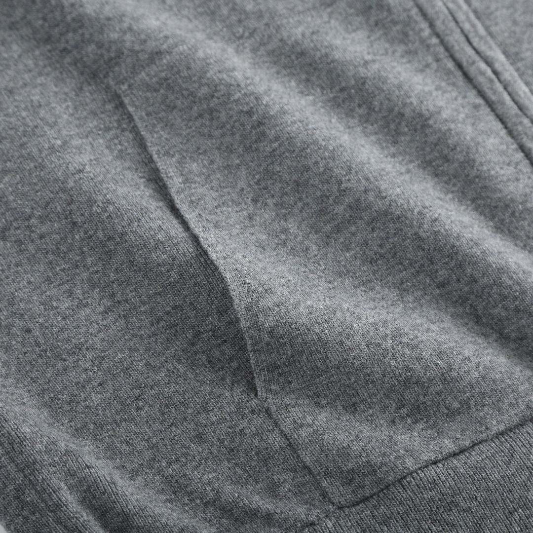 Burberry Men's Grey Cashmere Blend Embroidered Logo Zip-Up Hoodie 7 o 1j60g6tl59pc1mng1dc51uf28cf6
