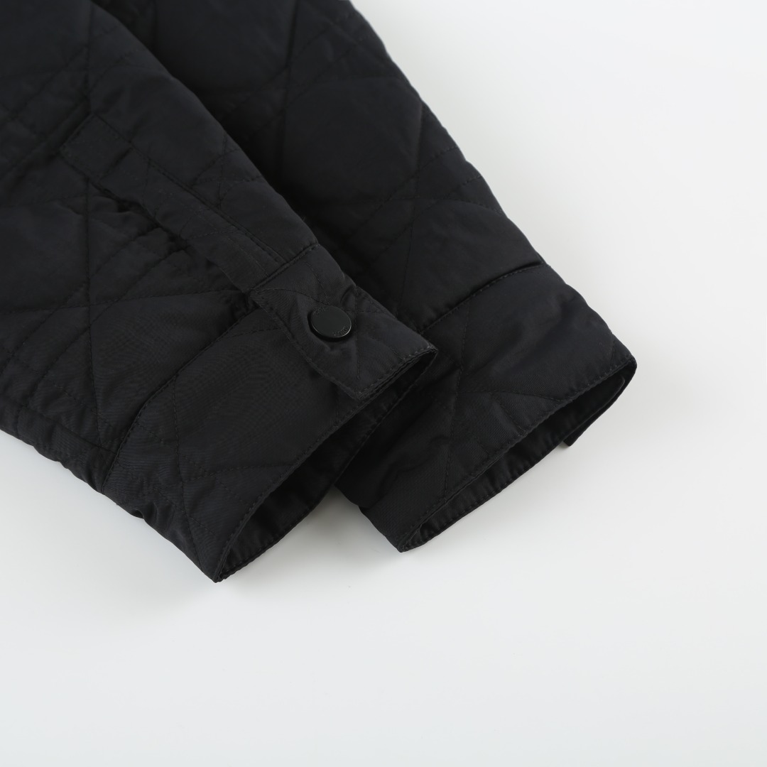 DIOR Quilted Shirt Jacket - Embroidered Logo, Lightweight Outerwear 6 o 1j60ldf8n1rm26sb6eb1h1vcchv