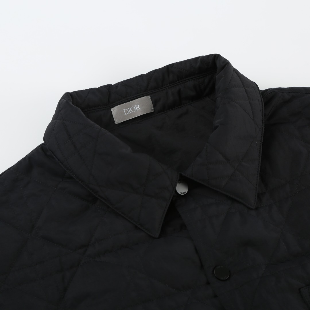 DIOR Quilted Shirt Jacket - Embroidered Logo, Lightweight Outerwear 4 o 1j60ldf8nsn43m995paq21pfmt