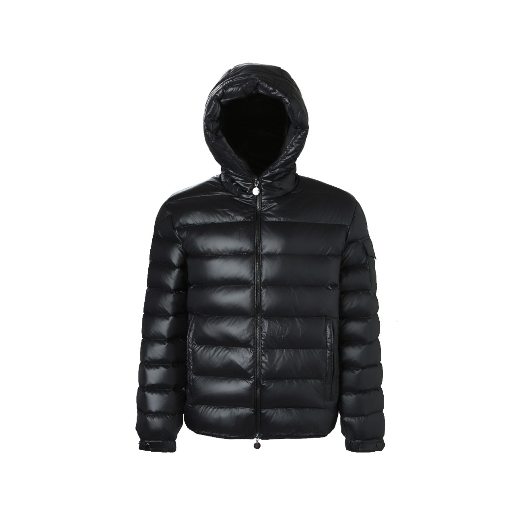 Moncler Men's Black Down Padded Hooded Lightweight Puffer Jacket