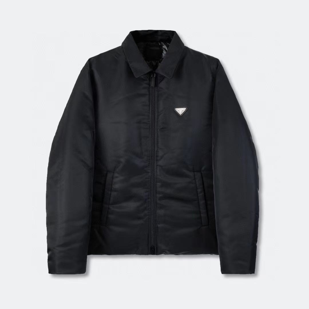 Prada Recycled Nylon Down Jacket - Lightweight, Warm, and Stylish