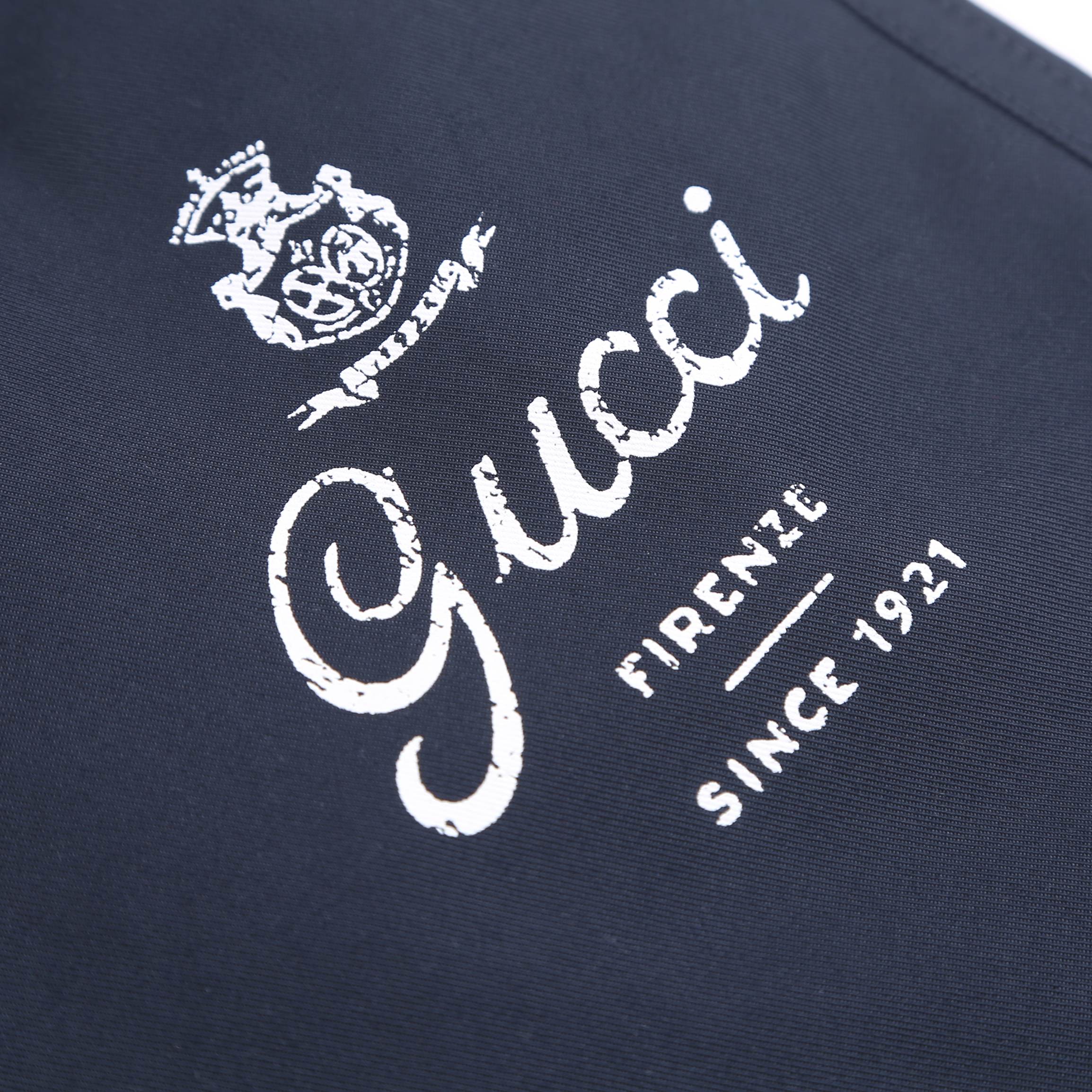 Gucci GUCCI字母印花斜纹长裤