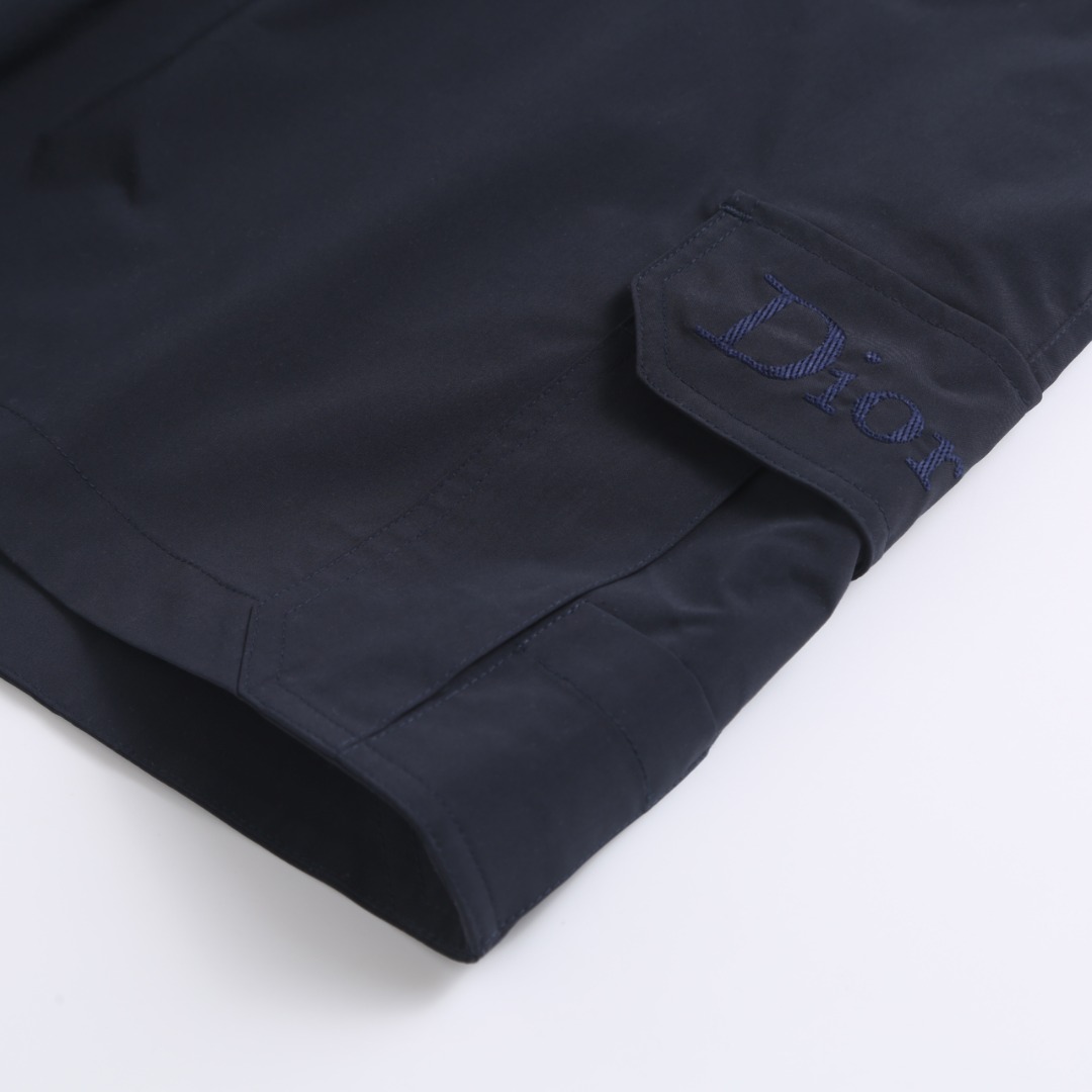 Lacoste 字母标识绣花工装短裤