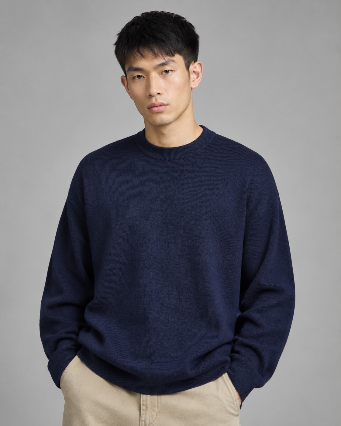 NO:955397,.LOEWE Padded 3D Embroidery Crew Neck Sweater Fabric Selection The fabric selection uses wool blended fabric, mainly 96% wool, combined with 3% nylon and 1% spandex. The main body of wool ensures the warmth and comfort of the clothing. The addition of a small amount of nylon and spandex significantly improves the elasticity and wear resistance. The ribbed decorative parts are made of wool, which further improves the texture and wearing experience. Process 1 The fabric and padding material are tightly fixed on the frame of the embroidery machine. The embroidery machine uses sparse stitches along the padding layer to outline the filling area of the pattern. Then it runs the pattern of the covering layer and perfectly covers the foam padding layer with dense stitches to form a slightly raised Anagram embroidery, which feels soft and full. The thick thread layer plays a protective role and greatly improves its wear resistance. Process 2 Add detergent, preliminarily rinse the bulk goods at a water temperature of about 35 degrees to remove impurities during the production process, and then use protease to gently digest the hairiness on the surface to reduce the tendency of pilling from the root, improve the feel, retain softness, and eliminate irritation. Finally, after dehydration and drying, the size and shape stability are improved SIZE: S M L XL Must smash the pot,, loewe, sweaters,19860909.LOEWE垫衬3D刺绣圆领毛衣 面料选择 面料选择采用了羊毛混纺面料,以96的羊毛为主,结合了3的锦纶和1的氨纶,羊毛主体保证了衣物的保暖性和舒适度,少量锦纶与氨纶的加入使弹性和耐磨性得到显著提升.罗纹装饰部件则选用了羊毛,进一步提升了质感与穿着体验. 工艺1 将面料和垫衬材料一同紧绷地固定在绣花机框架上,绣花机沿着垫衬层的版迹运用较稀疏的针迹勾勒出图案的填充区域,紧接着运行覆盖层的版迹,用密集的针迹完美地覆盖在泡沫垫衬层之上,从而形成微凸起的Anagram刺绣,触感柔软且饱满,厚厚的线层起到了保护作用,使其耐磨性大大提升 工艺2 加入洗涤剂,将大货在约35度的水温下进行初步漂洗,去除生产过程中的杂质,再通过蛋白酶温和的消化掉表面的毛羽,从根源上减少起球倾向,改善手感,保留柔软度,消除刺激感.最后通过脱水和烘干处理之后,提升尺寸和形状稳定性 SIZE: S M L XL 必须砸锅,,loewe,sweaters,,Men's clothing