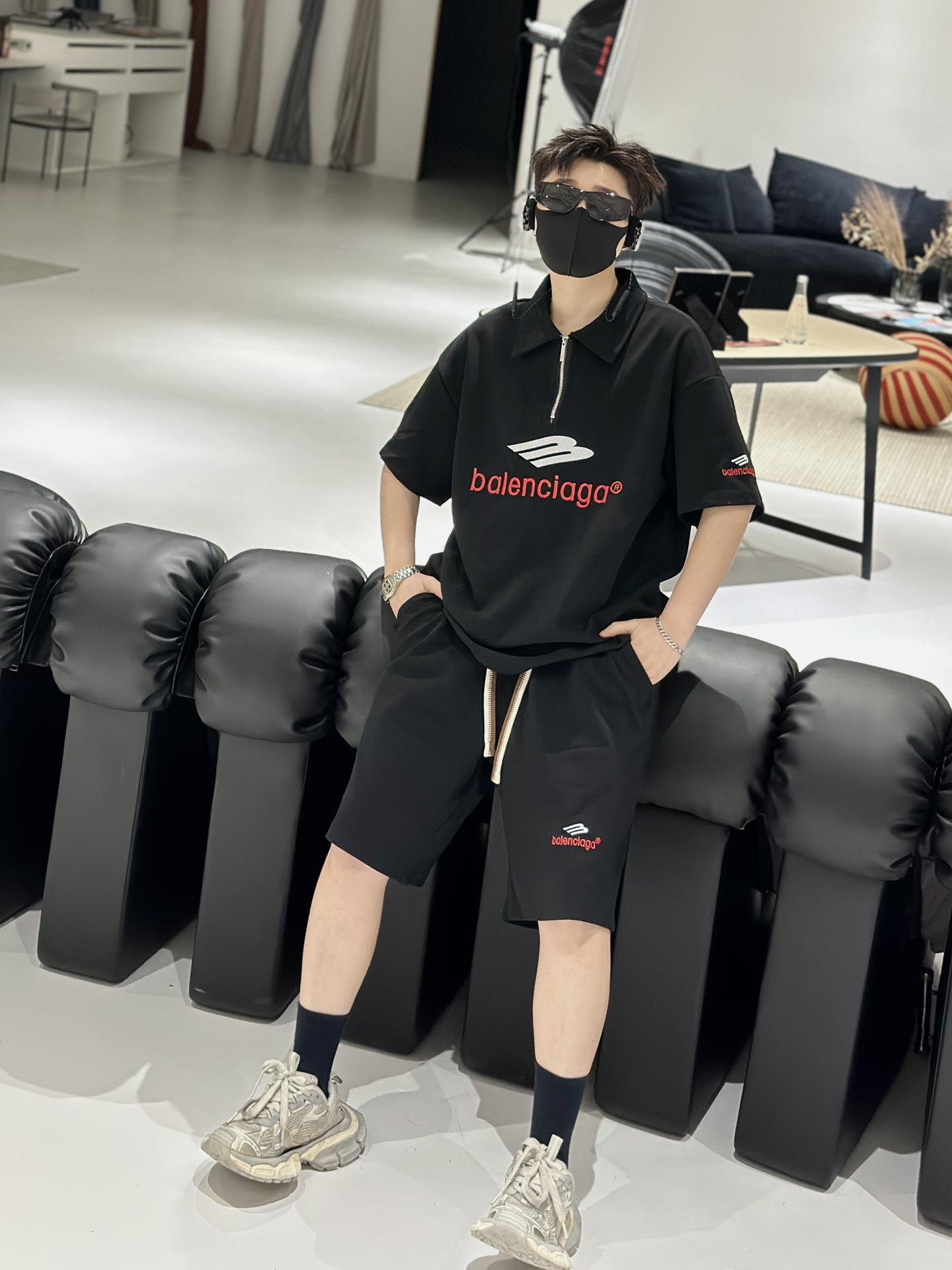 Balenciaga Paris 2024 Summer Polo Shirt and Shorts Collection (DG#B01) - 图片 1