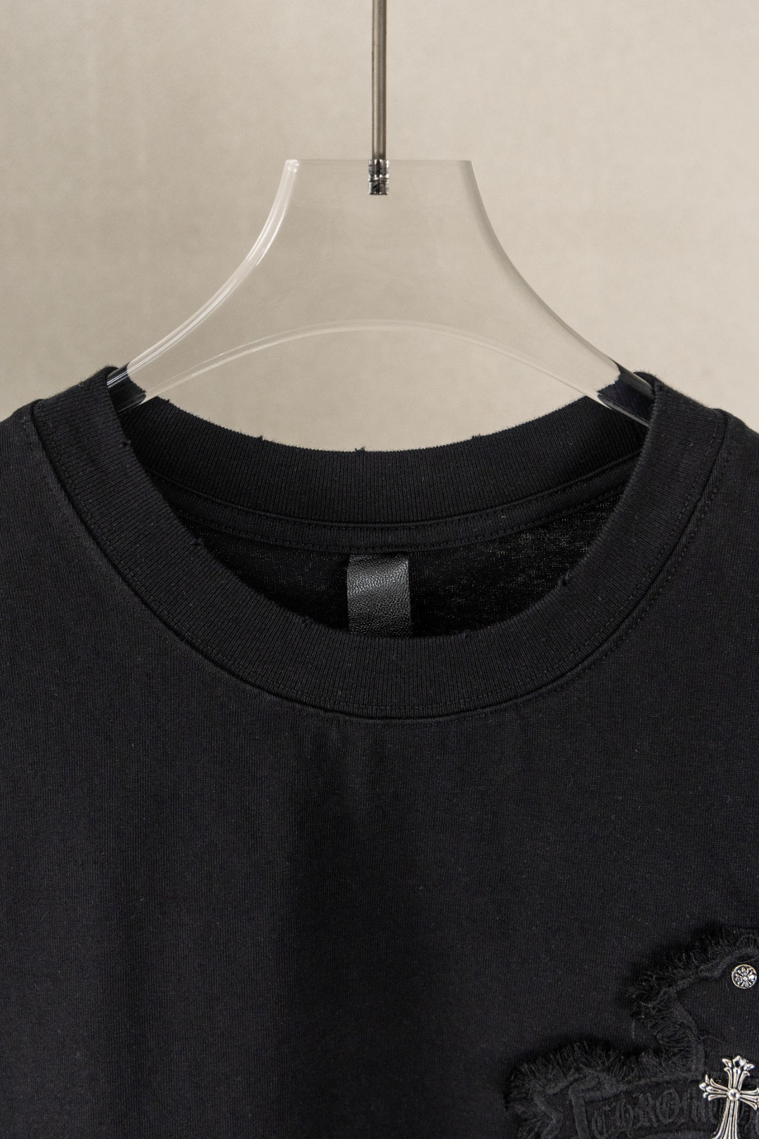 Chrome Hearts Chrome Hearts CH 克罗心重工洗水立体重工贴布刺绣+定制五金 短袖