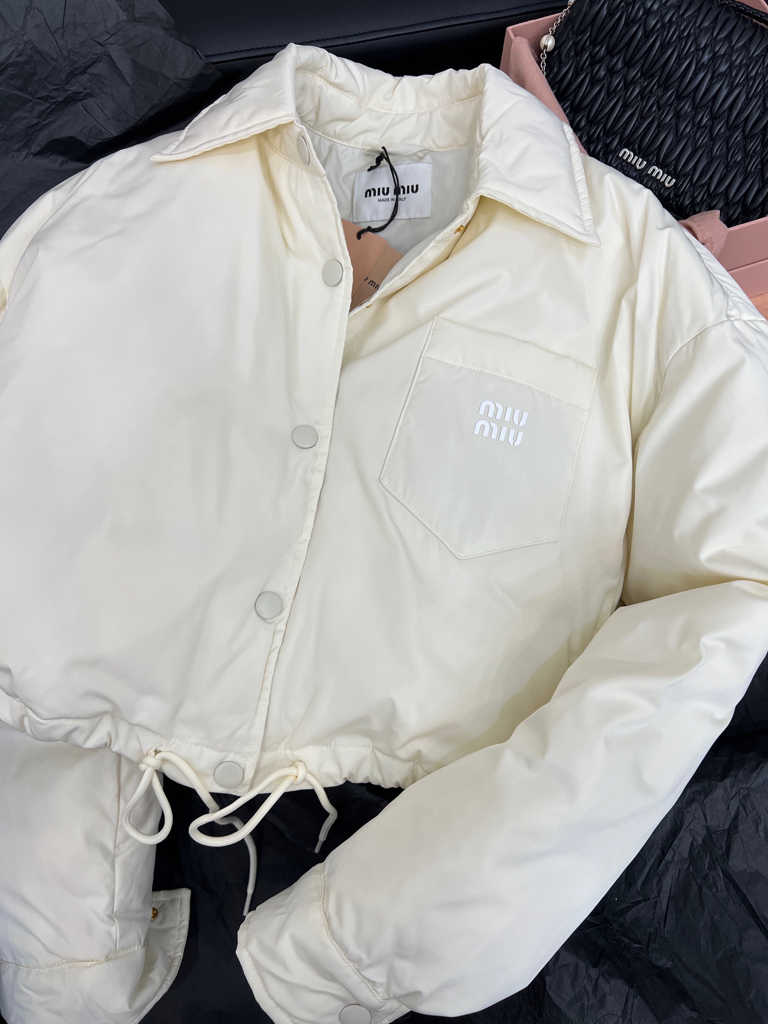 AAAAA+
 MiuMiu Clothing Down Jacket White Winter Collection Fashion
