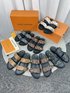 Fake AAA+ Louis Vuitton Shoes Slippers Cowhide Rubber Sheepskin Spring/Summer Collection Fashion Beach