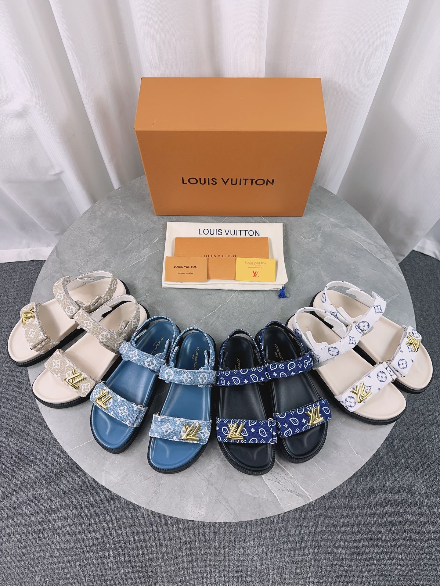 Louis Vuitton Zapatos Sandalias Vender alta calidad
 Tpu Colección primavera – verano Vintage Playa