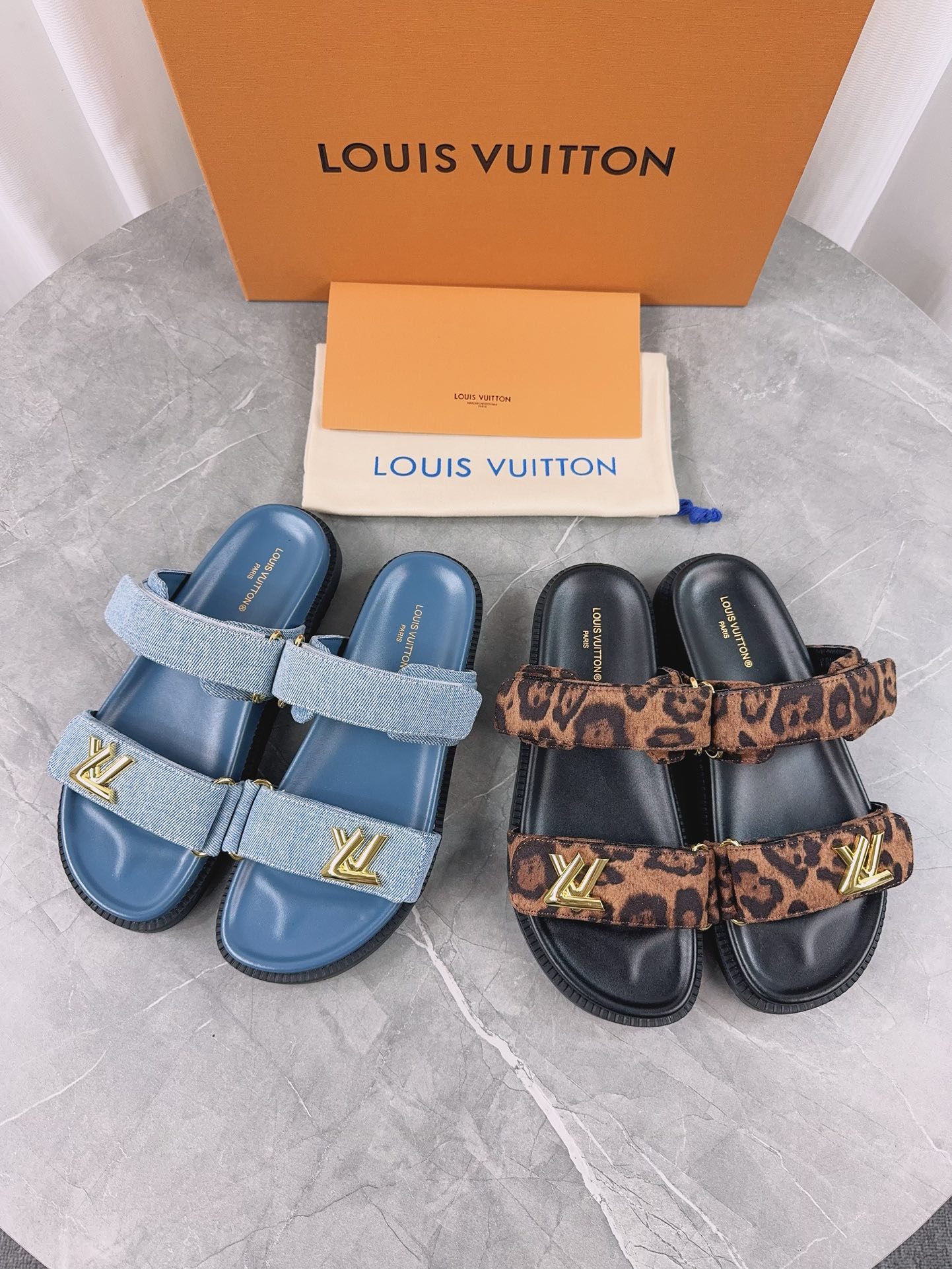 Louis Vuitton Réplica
 Zapatos Sandalias Caucho Colección primavera – verano Vintage Playa