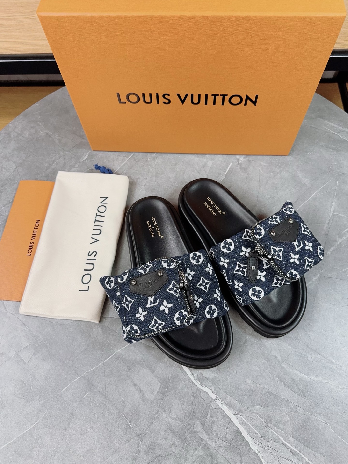 Louis Vuitton Pool Pillow Comfort Flat Sandal Monogram Fabric, Adjustable Strap 5 i1739962527472 4686 0 3
