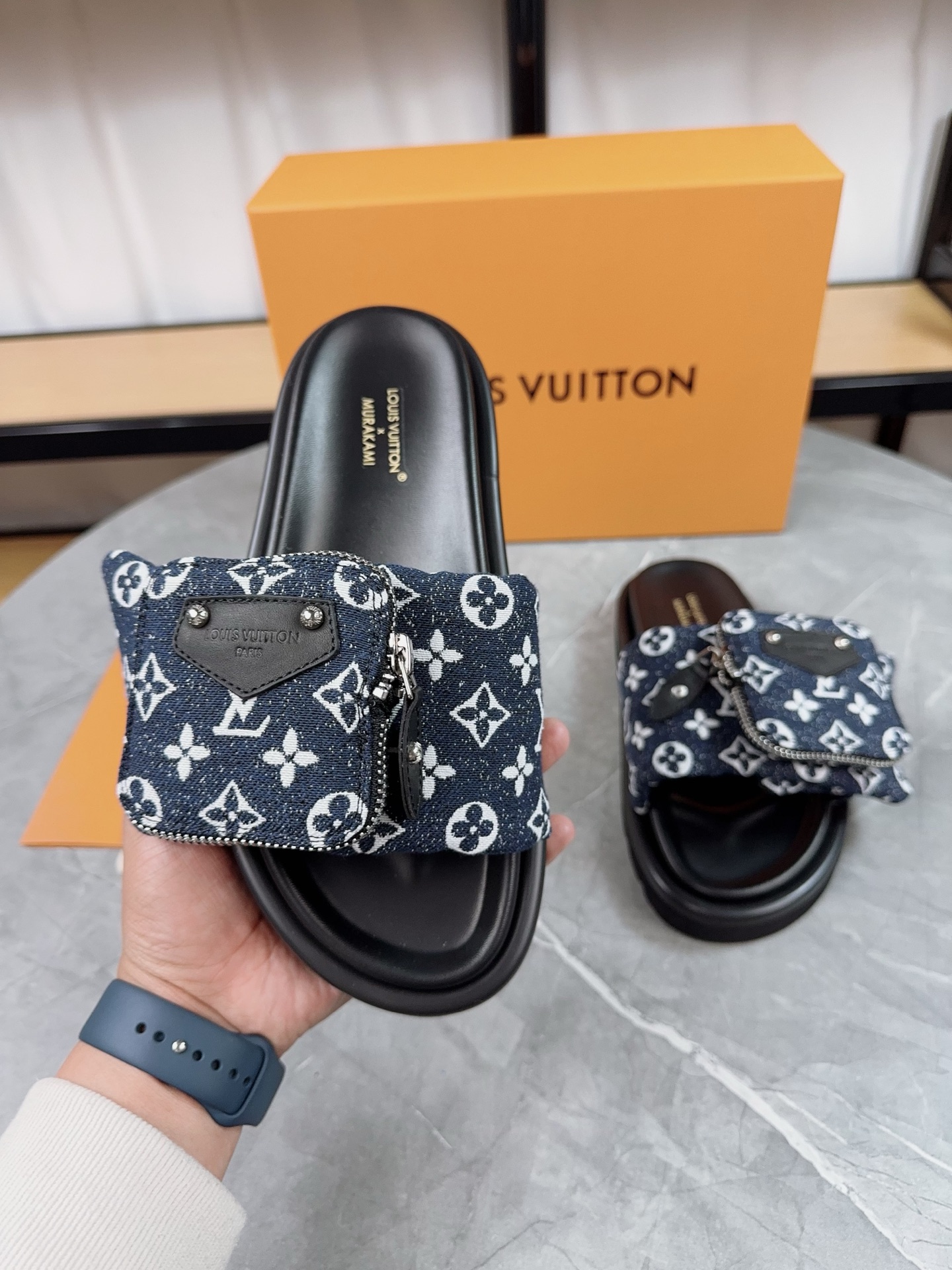 Louis Vuitton Pool Pillow Comfort Flat Sandal Monogram Fabric, Adjustable Strap 7 i1739962528122 3793 0 5